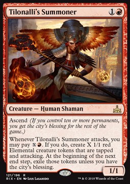 Tilonalli's Summoner - Rivals of Ixalan (Rare) [RIX-121] Hover Image
