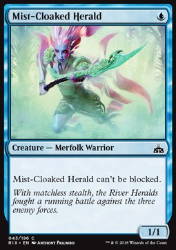 Mist-Cloaked Herald - Rivals of Ixalan (Common) [RIX-43] Hauptbild