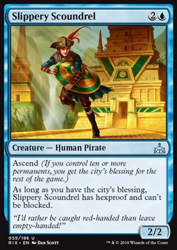 Slippery Scoundrel - Rivals of Ixalan (Uncommon) [RIX-55] Main image