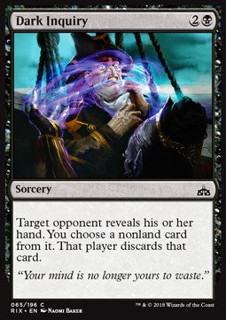 Dark Inquiry - Rivals of Ixalan (Common) [RIX-65] Immagine principale del prodotto