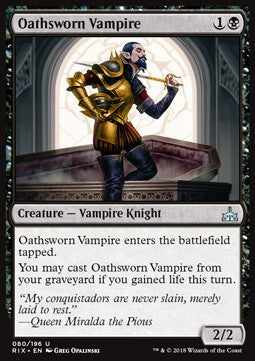 Oathsworn Vampire - Rivals of Ixalan (Uncommon) [RIX-80] Immagine principale del prodotto
