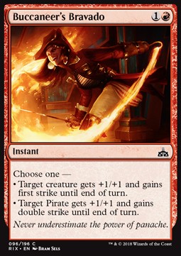 Buccaneer's Bravado - Rivals of Ixalan (Common) [RIX-96] Immagine principale del prodotto