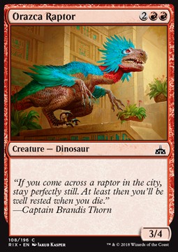 Orazca Raptor - Rivals of Ixalan (Common) [RIX-108] Imagen principal del producto
