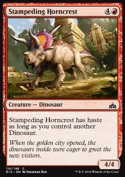 Stampeding Horncrest - Rivals of Ixalan (Common) [RIX-116] Immagine principale del prodotto
