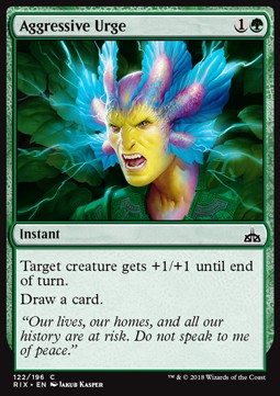 Aggressive Urge - Rivals of Ixalan (Common) [RIX-122] Immagine principale del prodotto