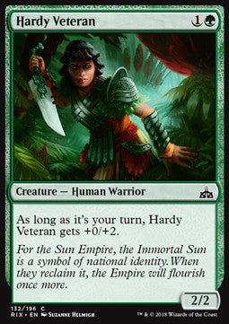 Hardy Veteran - Rivals of Ixalan (Common) [RIX-132] Hoofdafbeelding