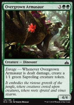 Overgrown Armasaur - Rivals of Ixalan (Common) [RIX-141] Main image