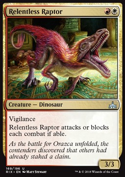 Relentless Raptor - Rivals of Ixalan (Uncommon) [RIX-169] Immagine principale del prodotto