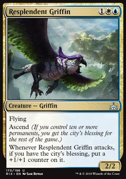 Resplendent Griffin - Rivals of Ixalan (Uncommon) [RIX-170] Immagine principale del prodotto