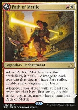 Path of Mettle // Metzali, Tower of Triumph - Rivals of Ixalan (Rare) [RIX-165] Hoofdafbeelding