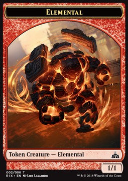 Elemental Token (Red 1/1) - Rivals of Ixalan (Token) [RIX-T02] Hauptbild
