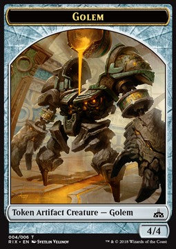 Golem Token (Artifact 4/4) - Rivals of Ixalan (Token) [RIX-T04]