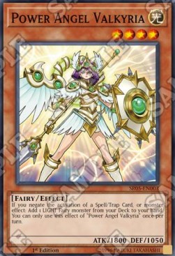 Power Angel Valkyria - Structure Deck: Wave of Light (Super Rare) [SR05-003] Hauptbild