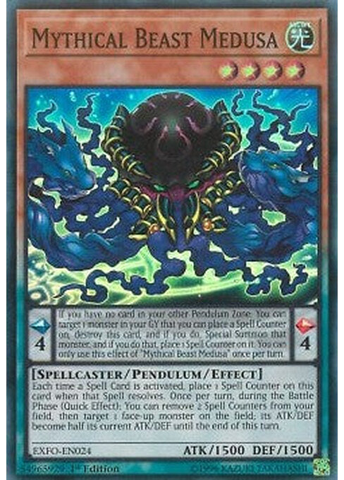 Mythical Beast Medusa — Extreme Force (EXFO-024) Yu-Gi-Oh! card Main image