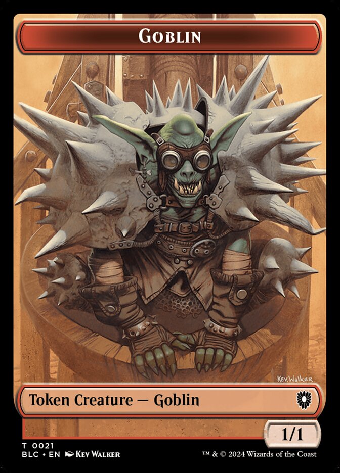 Magic-kaart Goblin Token // Thopter Token TBLB-CT 21/39 uit Bloomburrow: Tokens (Token) Hoofdafbeelding