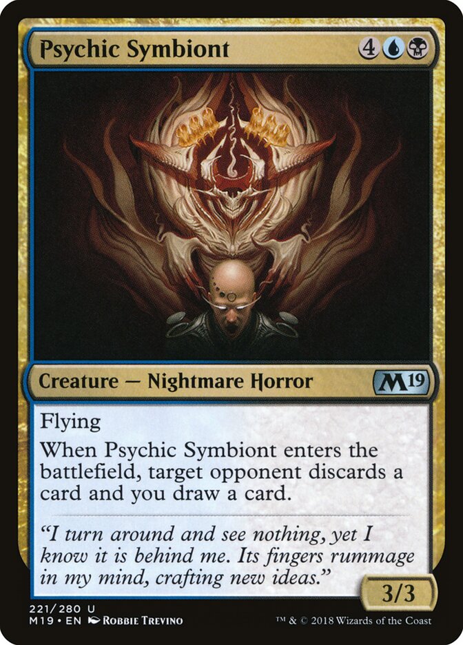 Psychic Symbiont - Core 2019 (Uncommon) [M19-221] Hoofdafbeelding