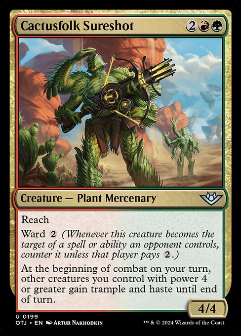 Cactusfolk Sureshot – Outlaws of Thunder Junction (OTJ-199) Magic: The Gathering card