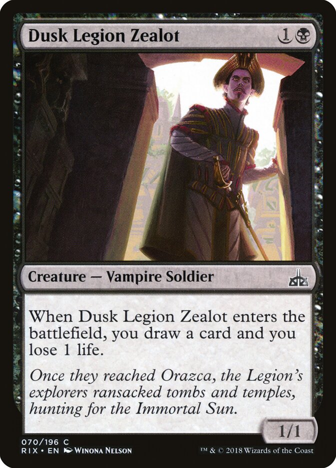 Dusk Legion Zealot - Rivals of Ixalan (Common) [RIX-70]