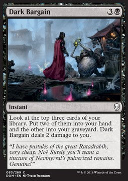 Dark Bargain - Dominaria (Common) [DOM-83] Immagine principale del prodotto