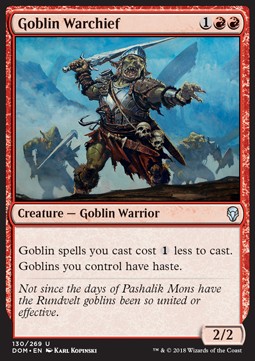 Goblin Warchief - Dominaria (Uncommon) [DOM-130] Immagine principale del prodotto