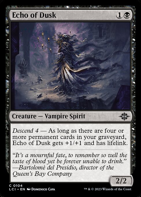 Echo of Dusk – The Lost Caverns of Ixalan (LCI-104) Magic: The Gathering card
