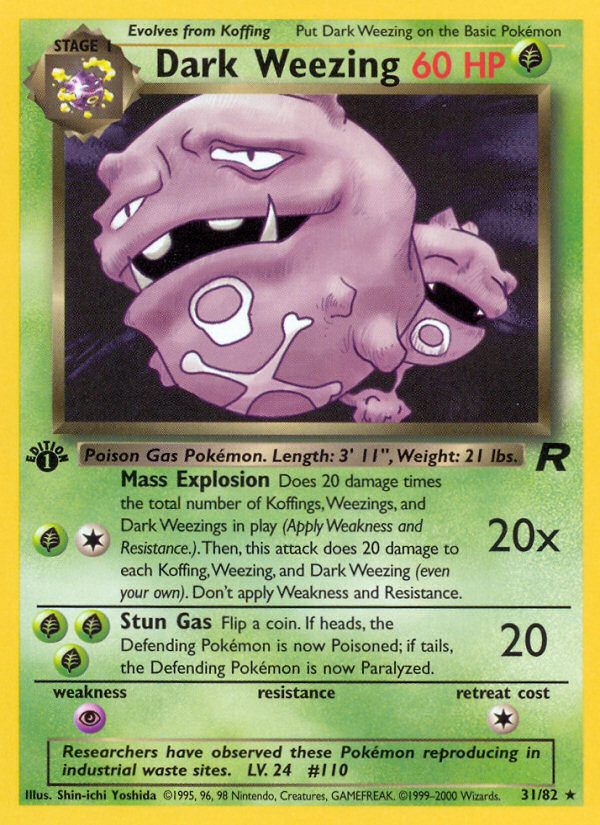 Dark Weezing – Team Rocket 31 – Pokémon TCG single card Image principale du produit