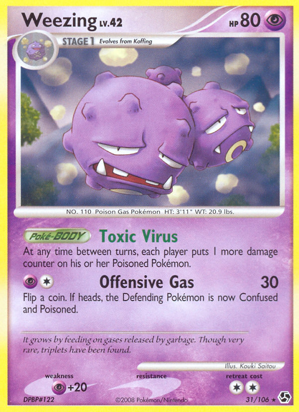 Weezing Lv.42 – Great Encounters 31 – Pokémon TCG single card Hoofdafbeelding