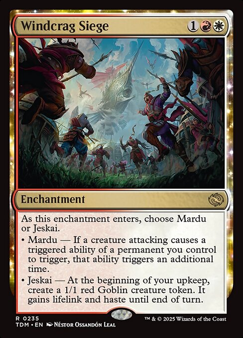 Windcrag Siege – Tarkir: Dragonstorm (TDM-235) Magic: The Gathering card | LC-REM-20260804-15401850503500-31a8329b-23a1-4c49-a579-a5da8d01435a