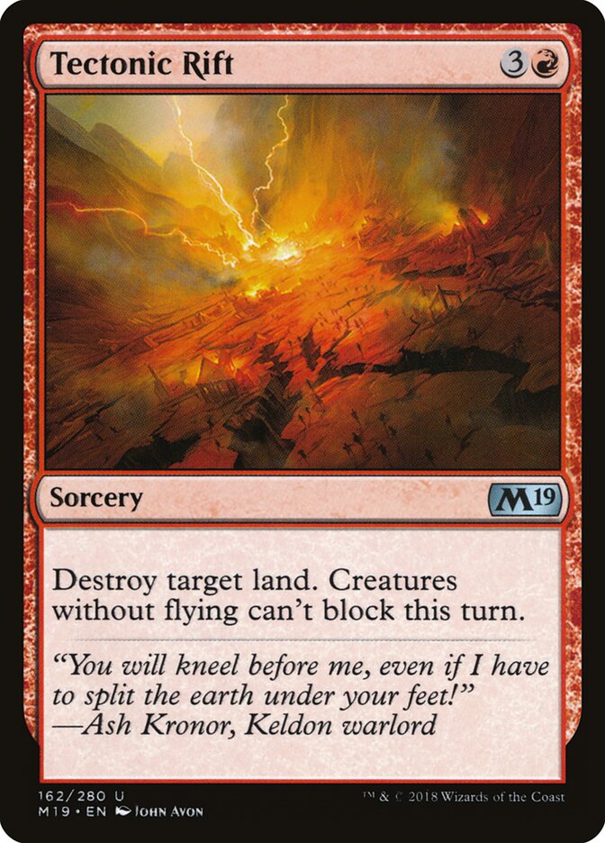 Tectonic Rift - Core 2019 (Uncommon) [M19-162] Hoofdafbeelding