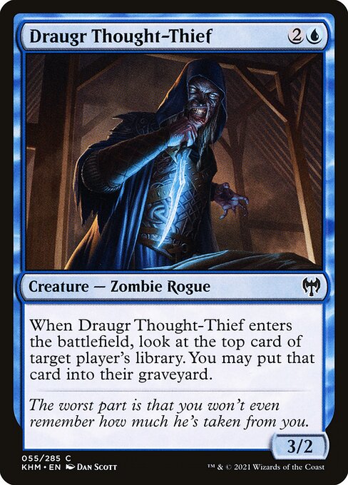 Draugr Thought-Thief – Kaldheim (KHM-55) Magic: The Gathering card