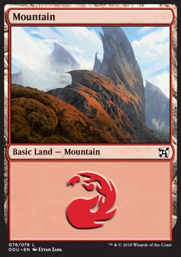 Mountain (V.2) - Duel Decks: Elves vs. Inventors (Land) [DDU-76]
