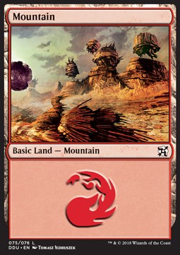 Mountain (V.1) - Duel Decks: Elves vs. Inventors (Land) [DDU-75]
