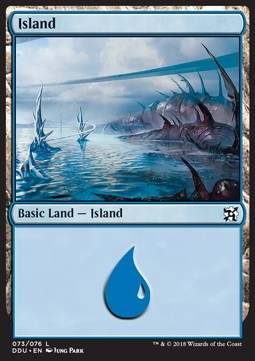 Island (V.1) - Duel Decks: Elves vs. Inventors (Land) [DDU-73]