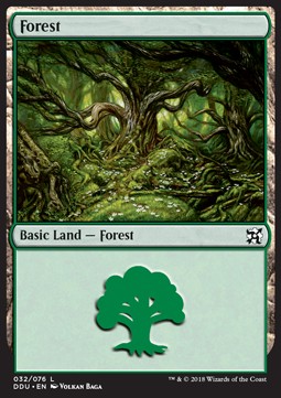 Forest (V.2) - Duel Decks: Elves vs. Inventors (Land) [DDU-32] Hoofdafbeelding