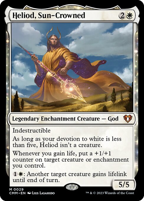 Heliod, Sun-Crowned – Commander Masters (CMM-29) Magic: The Gathering card Imagen principal del producto