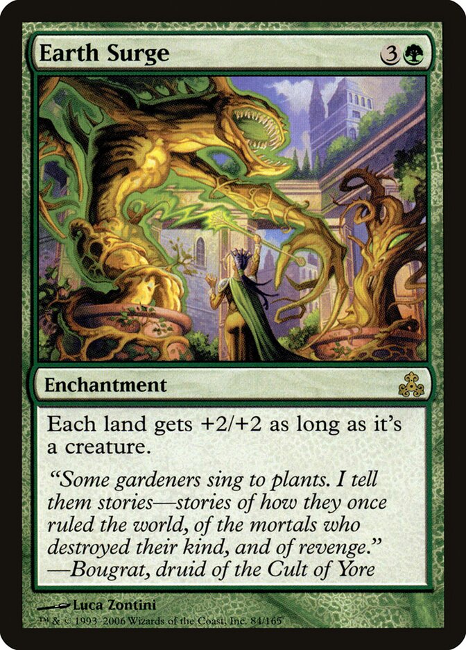Magic-kaart Earth Surge GPT-84 uit Guildpact (Rare)
