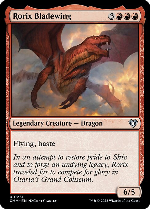 Rorix Bladewing – Commander Masters (CMM-251) Magic: The Gathering card Immagine principale del prodotto