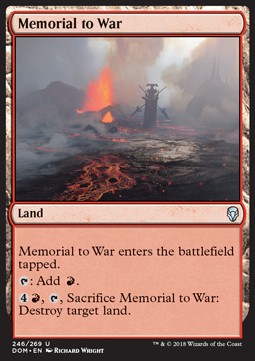 Memorial to War - Dominaria (Uncommon) [DOM-246] Immagine principale del prodotto