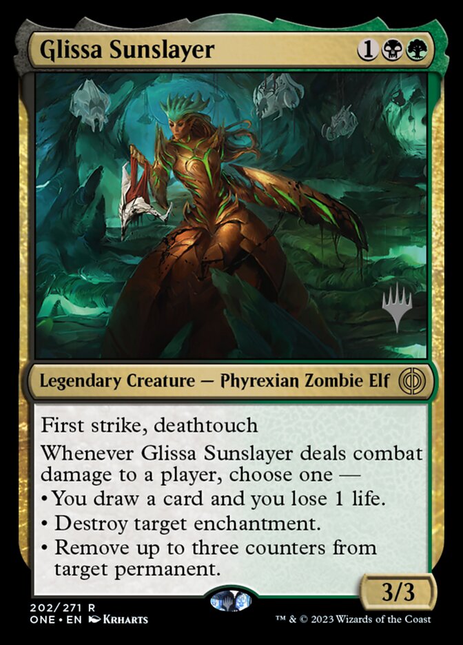 Magic-kaart Glissa Sunslayer PONE-202 uit Phyrexia: All Will Be One: Promos (Rare)