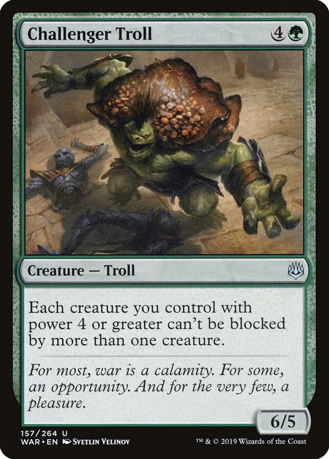 Challenger Troll - War of the Spark (Uncommon) [WAR-157] Imagen principal del producto
