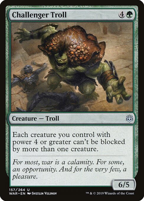 Challenger Troll – War of the Spark (WAR-157) Magic: The Gathering card | LC-REM-20260804-15150716223820-328d778a-ef16-437f-9a9d-204cf061919b
