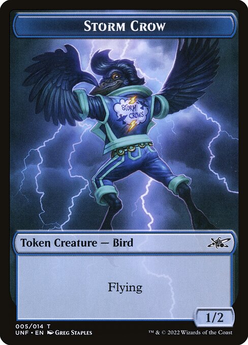 Storm Crow – Unfinity Tokens (TUNF-5) Magic: The Gathering card | LC-REM-20260804-15151628845388-32c73960-1dd9-4f11-81b3-2ae4d3a5e283