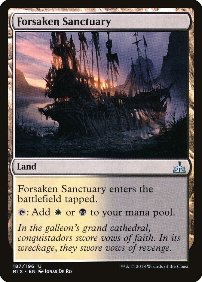 Forsaken Sanctuary - Rivals of Ixalan (Uncommon) [RIX-187]