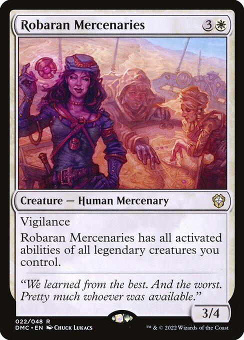 Robaran Mercenaries – Commander: Dominaria United (DMC-22) Magic: The Gathering card