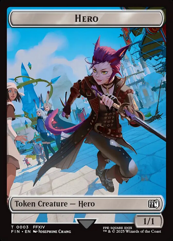 Magic-kaart Hero Token TFIN-T 3/9 uit FINAL FANTASY: Tokens (Token) Image principale du produit