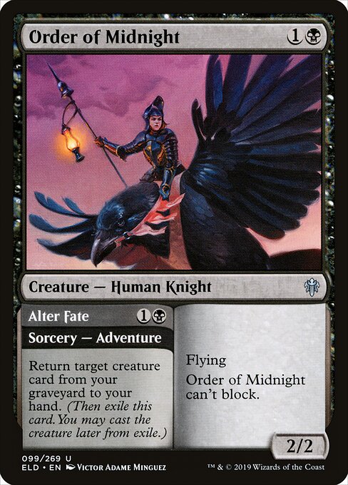Order of Midnight // Alter Fate – Throne of Eldraine (ELD-99) Magic: The Gathering card