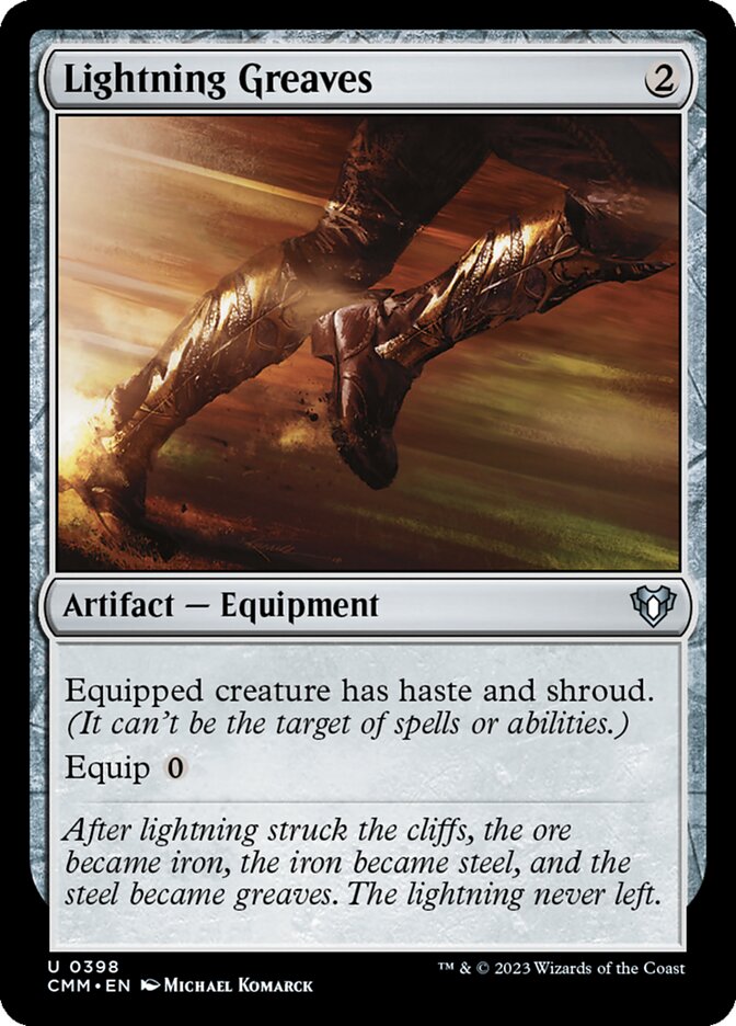 Lightning Greaves - Commander Masters (Uncommon) [CMM-398] Immagine principale del prodotto