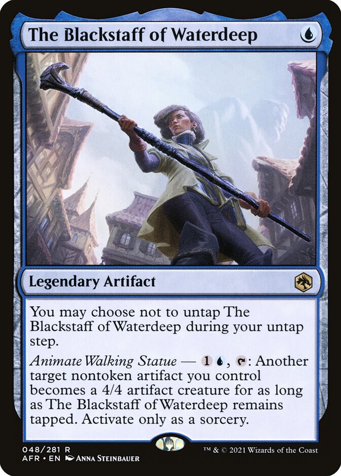 Magic-kaart The Blackstaff of Waterdeep AFR-48 uit Adventures in the Forgotten Realms (Rare)