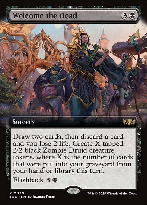 Welcome the Dead – Tarkir: Dragonstorm Commander (TDC-70) Magic: The Gathering card | LC-REM-20260804-15409866473804-333b255d-6704-41e4-81ed-a9aec7010f86 Hoofdafbeelding