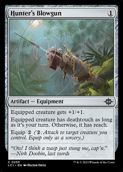 Hunter's Blowgun – The Lost Caverns of Ixalan (LCI-255) Magic: The Gathering card